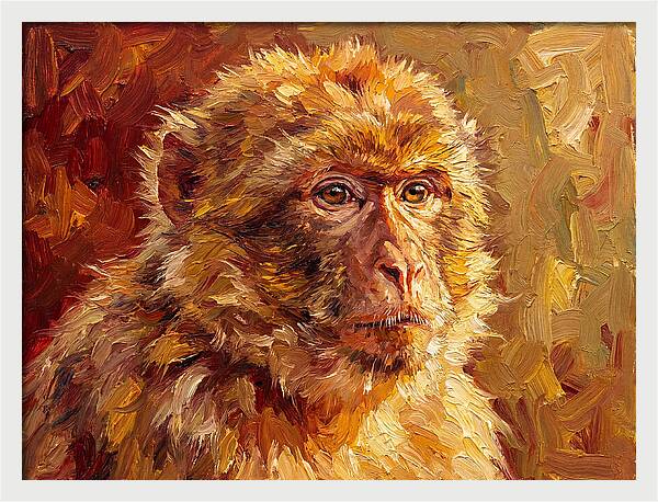 Macaque In Mediterranean Light