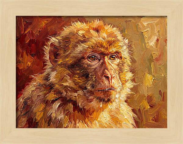 Macaque In Mediterranean Light