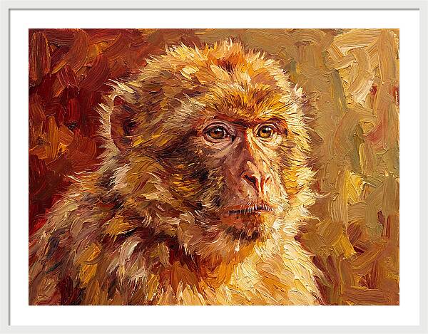 Macaque In Mediterranean Light