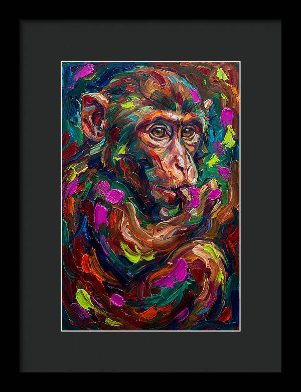 Macaque In Vibrant Colors
