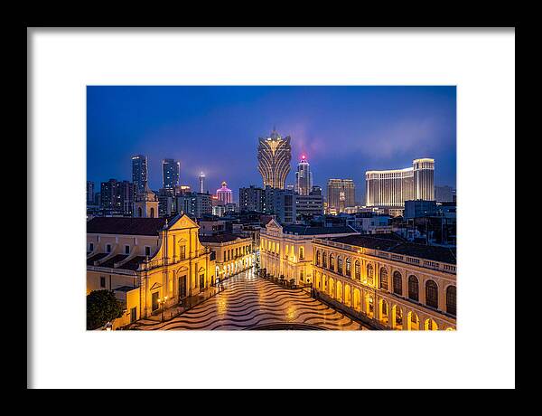 Macau Skyline At Blue Hour