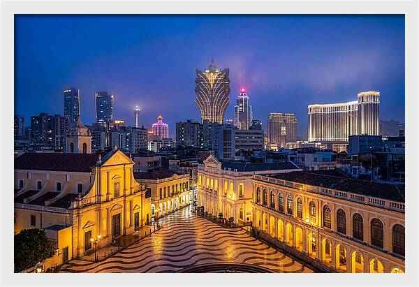 Macau Skyline At Blue Hour