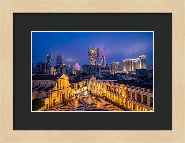 Macau Skyline At Blue Hour