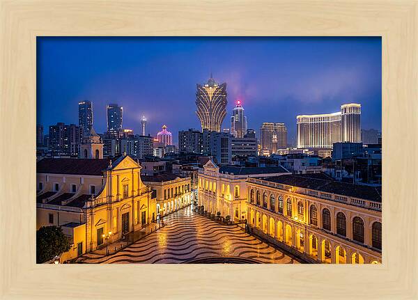 Macau Skyline At Blue Hour
