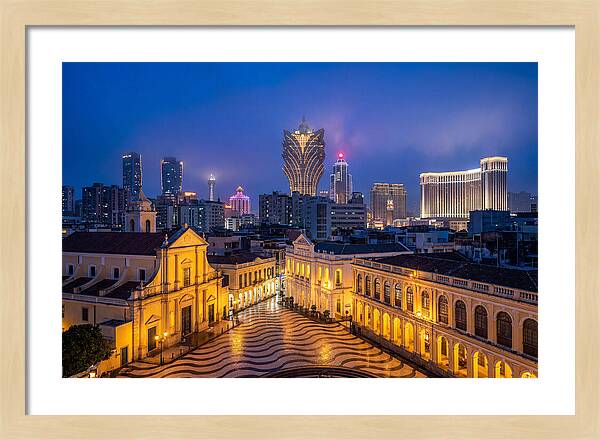 Macau Skyline At Blue Hour