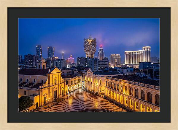 Macau Skyline At Blue Hour