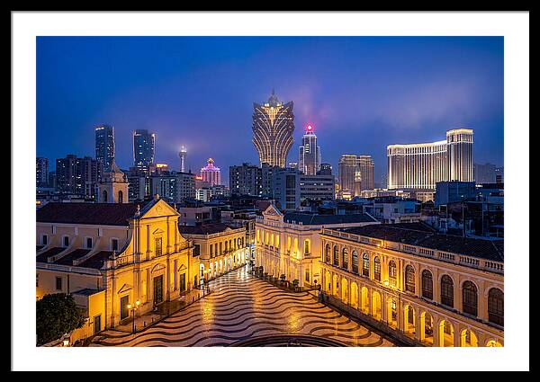 Macau Skyline At Blue Hour
