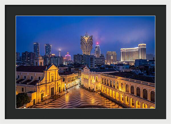 Macau Skyline At Blue Hour