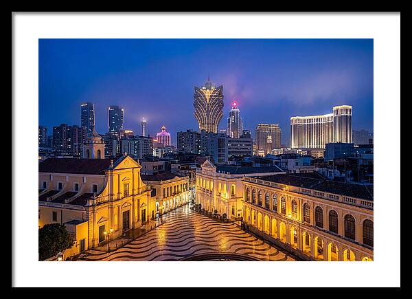 Macau Skyline At Blue Hour