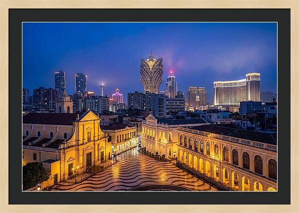 Macau Skyline At Blue Hour