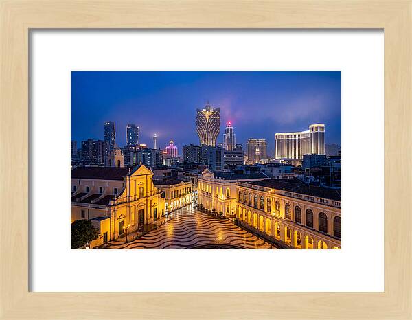 Macau Skyline At Blue Hour