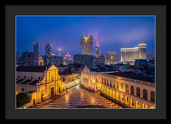 Macau Skyline At Blue Hour
