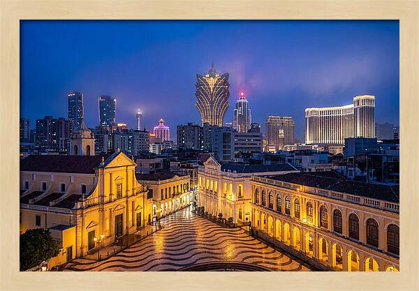 Macau Skyline At Blue Hour