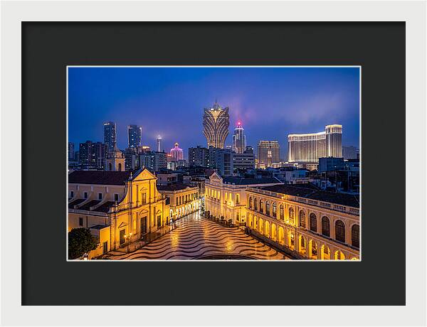 Macau Skyline At Blue Hour