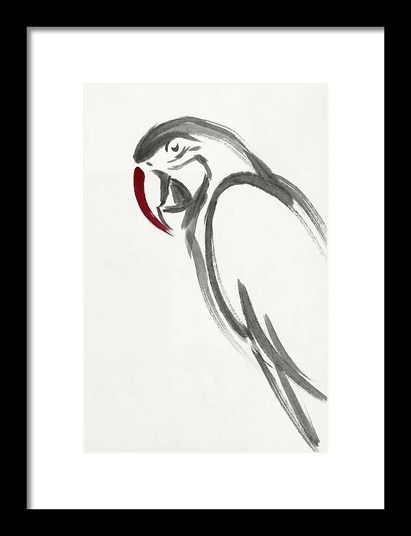 Macaw In Minimalist Style