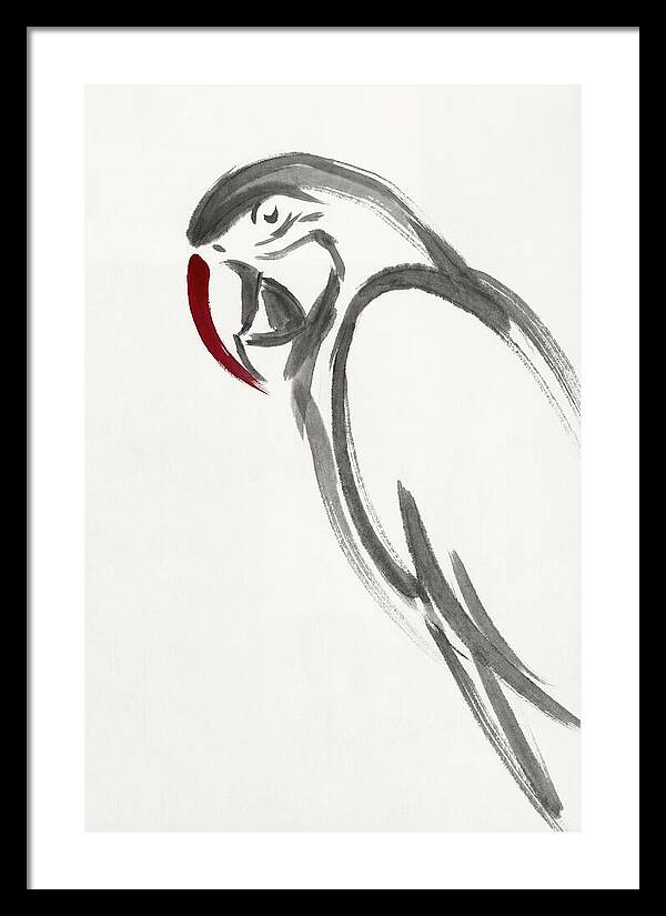 Macaw In Minimalist Style