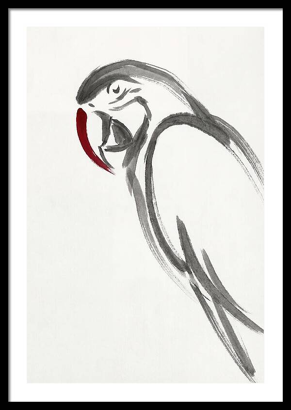 Macaw In Minimalist Style