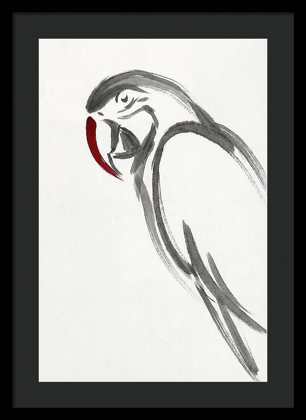 Macaw In Minimalist Style