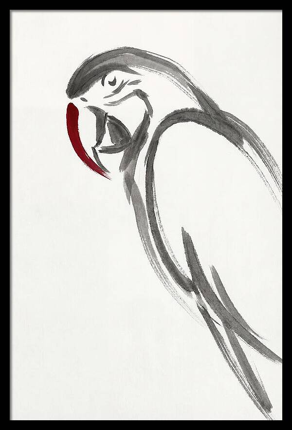 Macaw In Minimalist Style