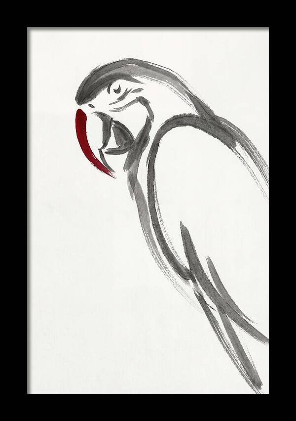 Macaw In Minimalist Style
