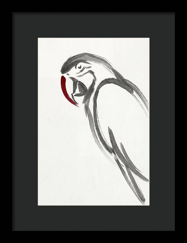 Macaw In Minimalist Style
