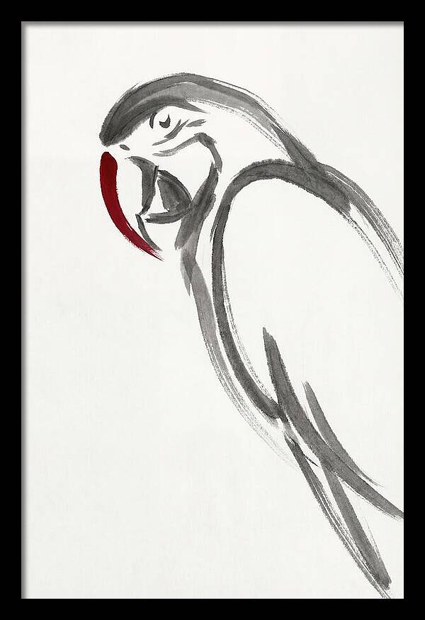 Macaw In Minimalist Style