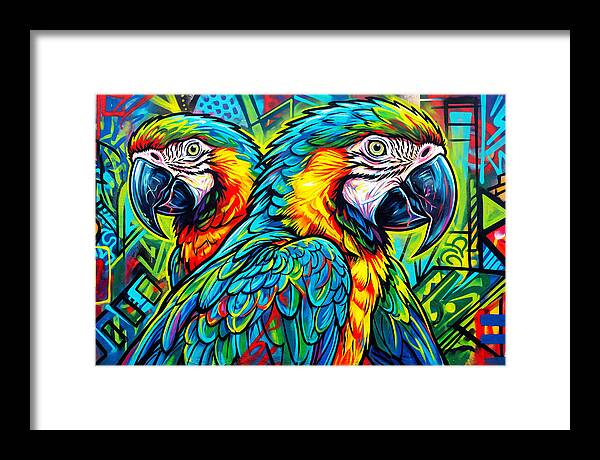 Macaws In Vibrant Colors