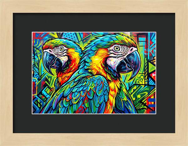 Macaws In Vibrant Colors