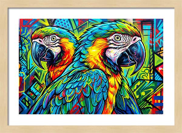 Macaws In Vibrant Colors