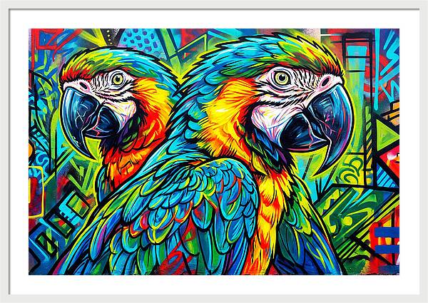 Macaws In Vibrant Colors