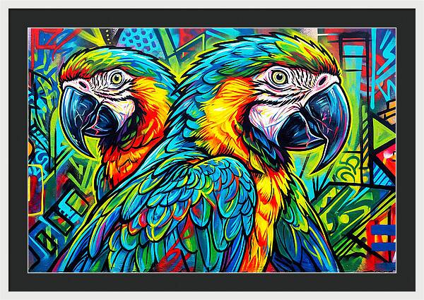 Macaws In Vibrant Colors
