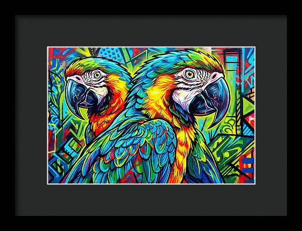 Macaws In Vibrant Colors