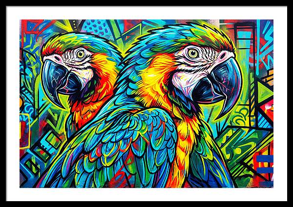 Macaws In Vibrant Colors