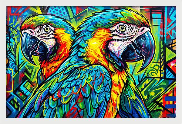 Macaws In Vibrant Colors