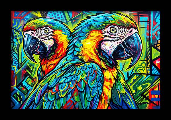 Macaws In Vibrant Colors