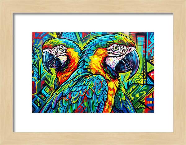 Macaws In Vibrant Colors