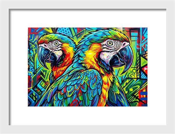 Macaws In Vibrant Colors