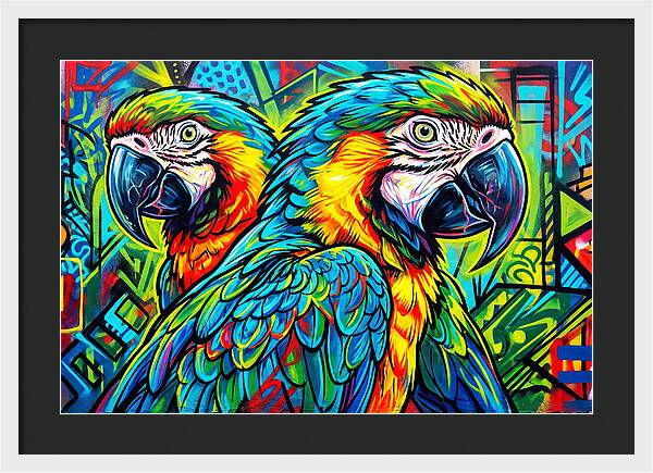 Macaws In Vibrant Colors