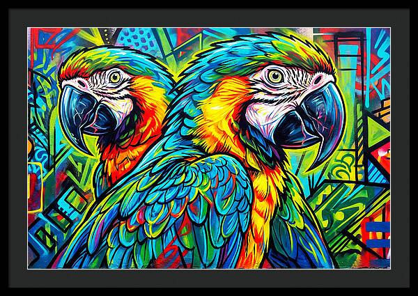 Macaws In Vibrant Colors