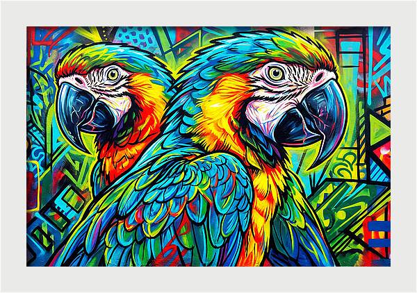Macaws In Vibrant Colors
