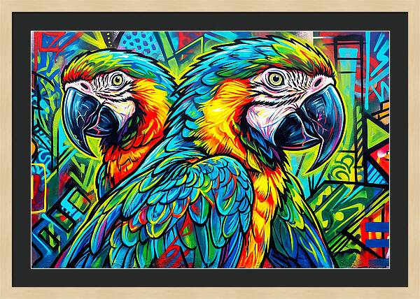 Macaws In Vibrant Colors