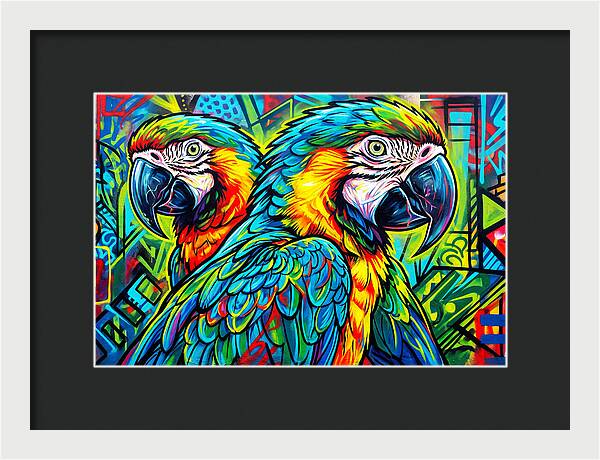 Macaws In Vibrant Colors