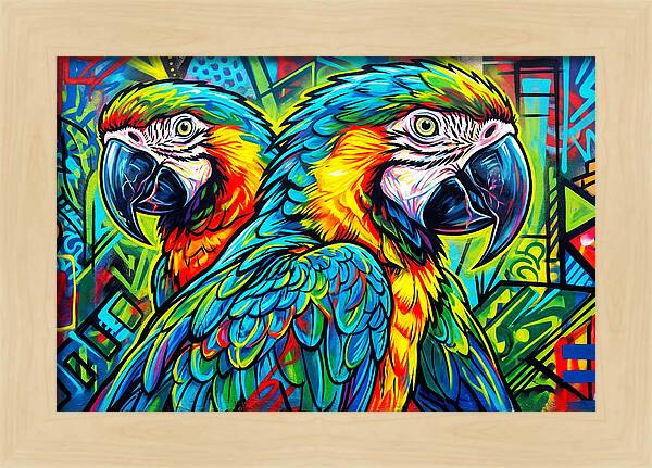 Macaws In Vibrant Colors