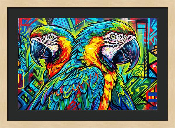 Macaws In Vibrant Colors