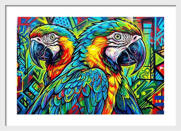 Macaws In Vibrant Colors