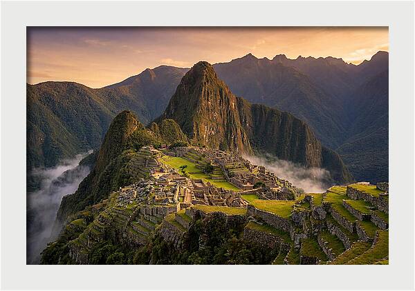 Machu Picchu Awakened By Dawn