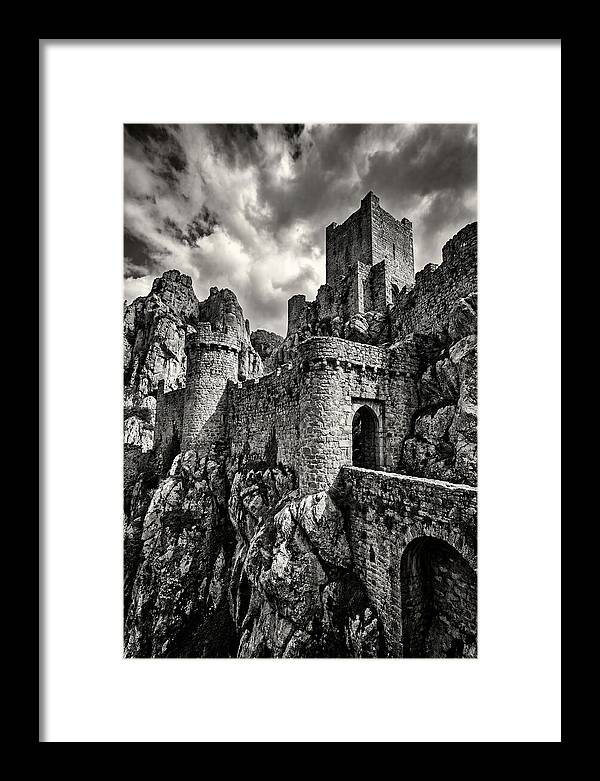 Machu Picchu Citadel In Monochrome