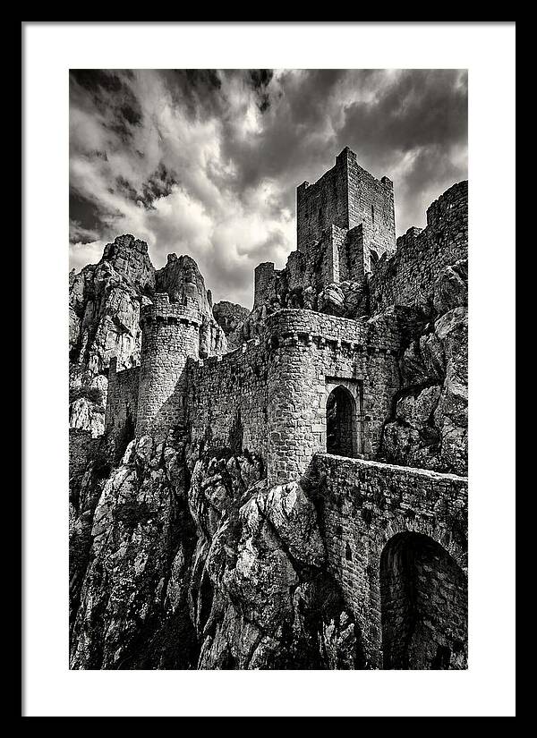 Machu Picchu Citadel In Monochrome