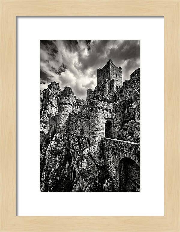 Machu Picchu Citadel In Monochrome