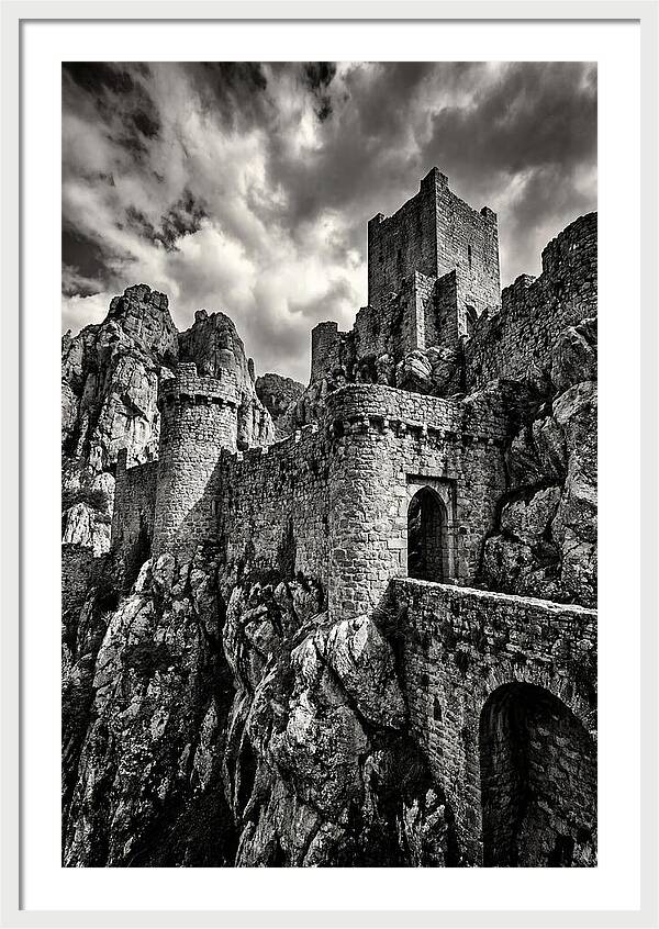 Machu Picchu Citadel In Monochrome